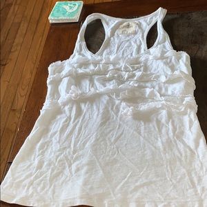 Hollister medium ruffle tank cotton